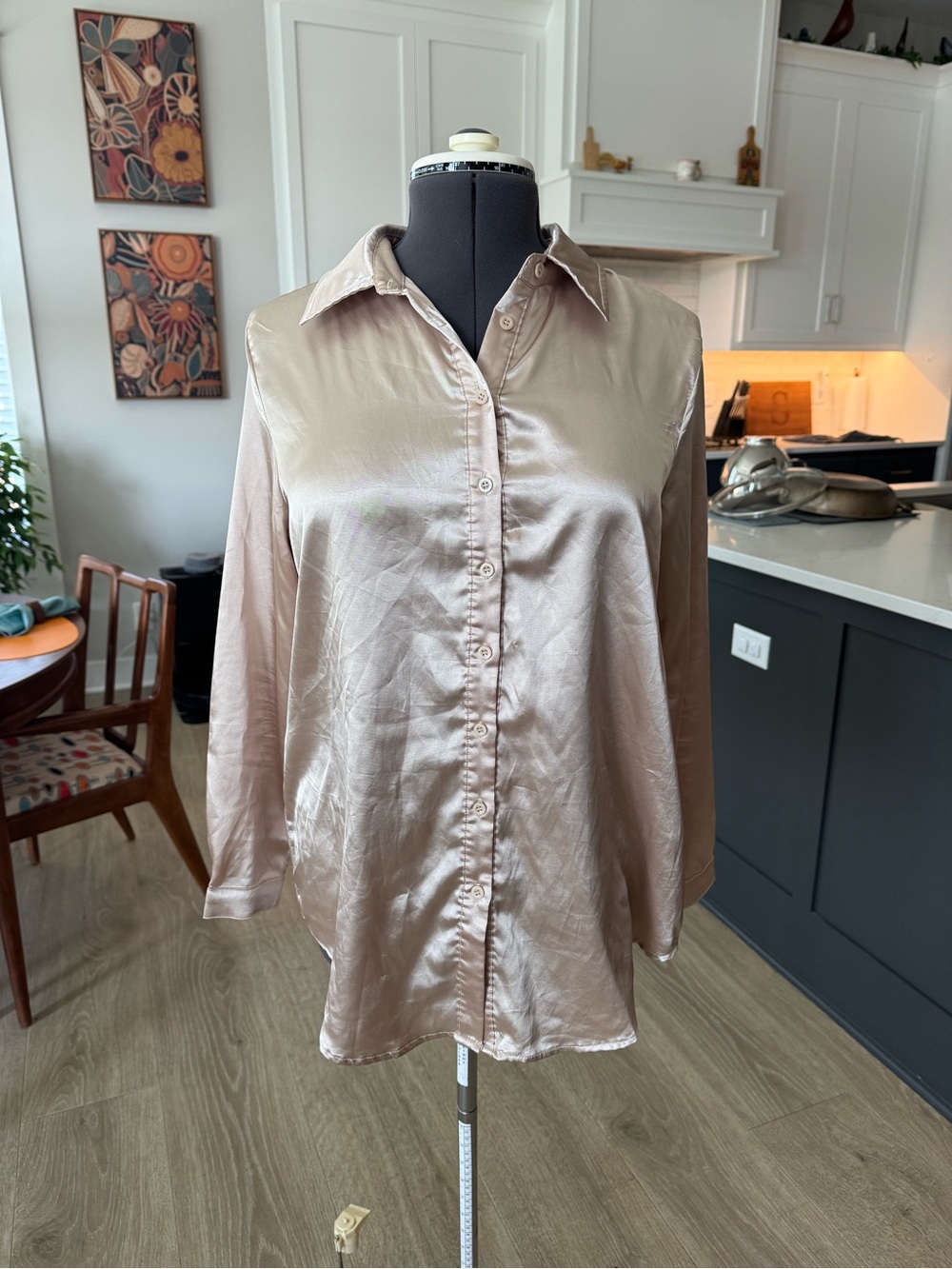 PrettyLittleThing Satin Button-Down Shirt